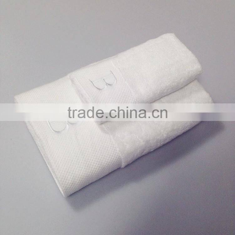 cotton white hotel Bath towel hand face towel set