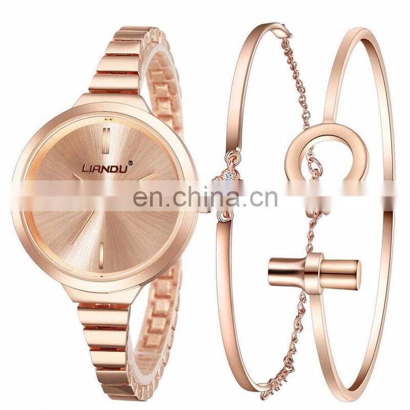 New Arrival Fashion Beautiful Fancy Ladies Gold Bracelet Watch