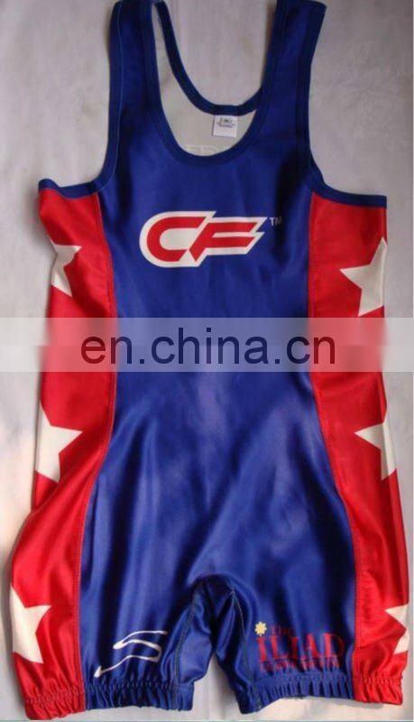New Arrival sublimation lycra wrestling wear/ mens wrestling singlet/ cheap sublimated wrestling singlets