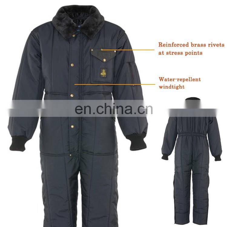 Winter cold room 3m reflective freezer workwear suit coverall in cold storage clothing wear