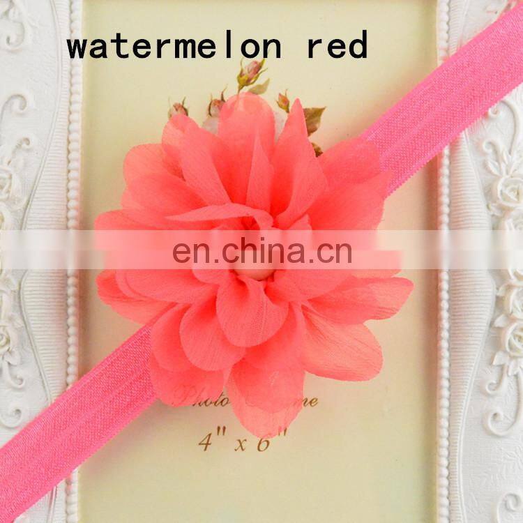 high quality children headdress draped Chiffon pearl hair band Girl headbands