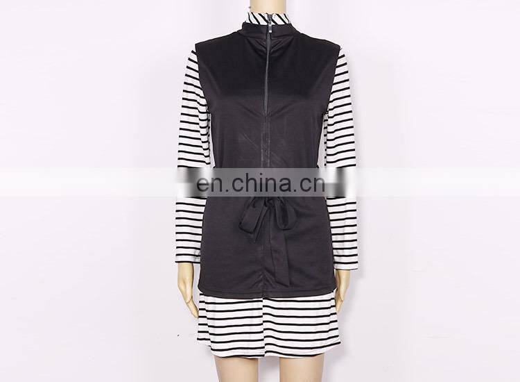 High Fashion Off The Shoulder Empire-waist model of ladies office dress