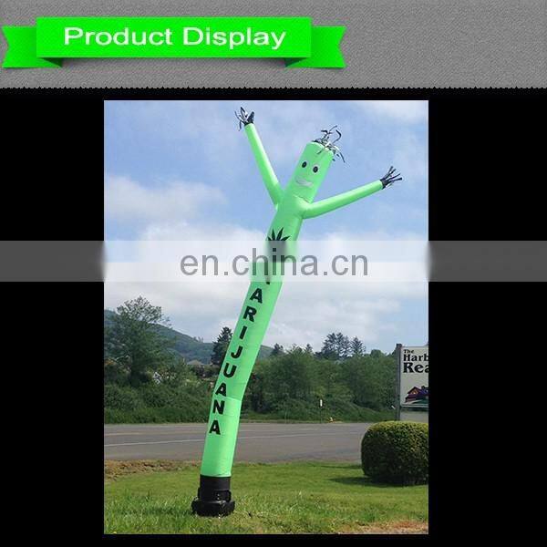 4m MARIJUANA inflatable air dancer/cheap moving air dancer for advertising