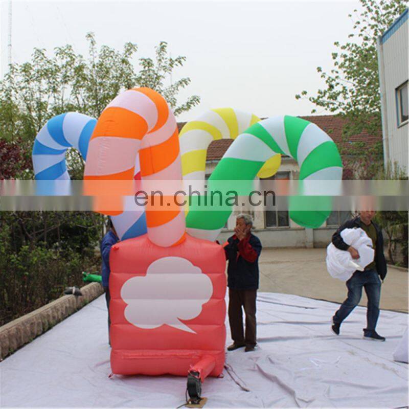 4m HIGH inflatable Christmas gift box with LED for Xmas Decoration sam yu 6606