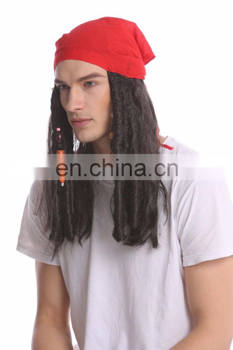Party pirate red scarf wigs MW-010