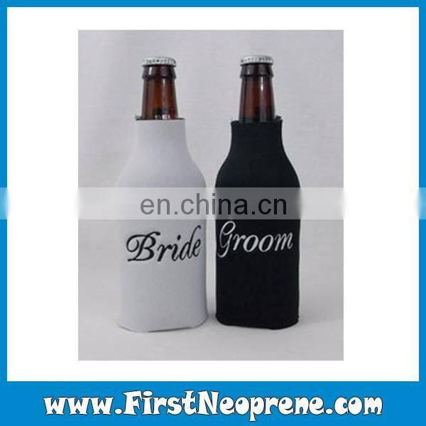 Red Plaid Selected Materials Personalized Beer Coolies