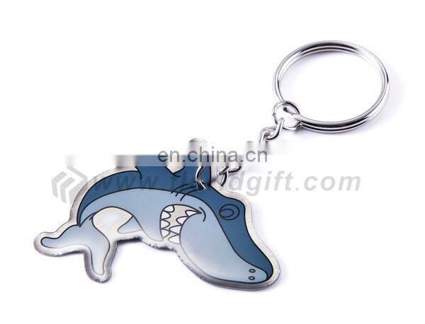 2017 cheap various styles custom shaped metal keychain