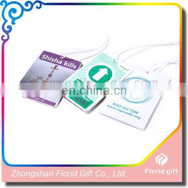 Advertising Promotional Logo Printed Paper Car Air Freshener