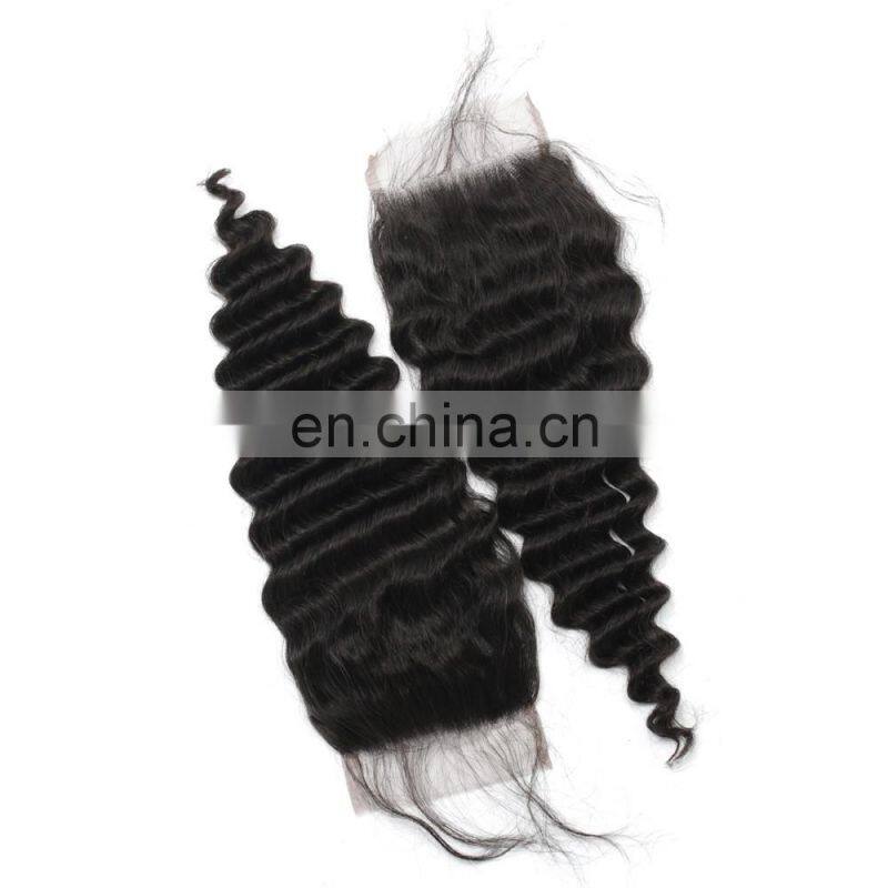 Good Quality Wholesale Price Deep Wave Virgin Brazilian Hair Closure
