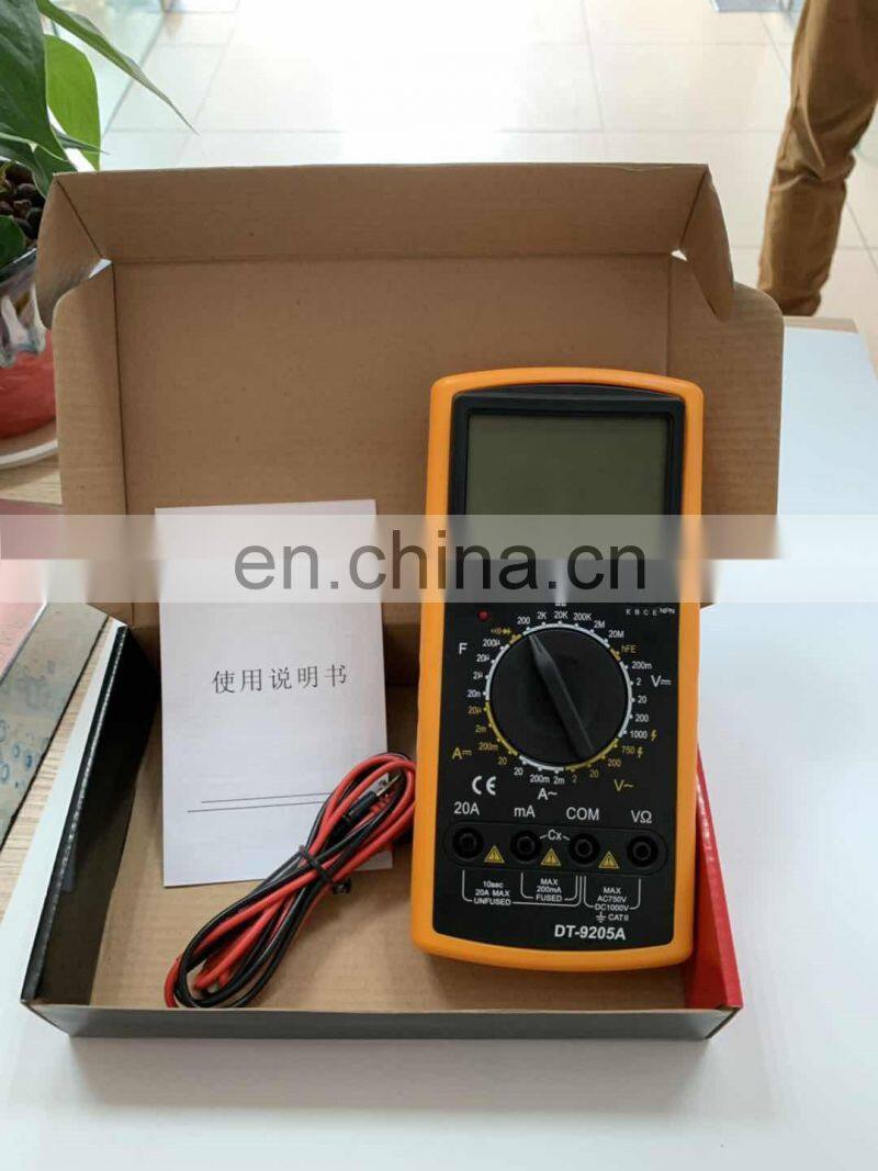DT 9205A Multimeter AC DC 1000V LCD Display Low Price Digital Multimeters Automatic Voltage in Multimetro