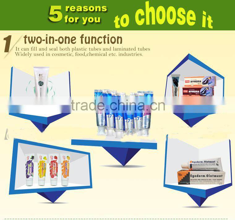 paste tube filling and sealiing machine