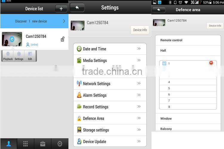 Hot Indoor Megapixel 720P Two Way Audio Wireless CCTV Camera