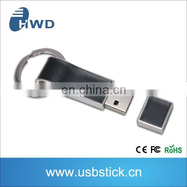 1gb usb pendrive leather material