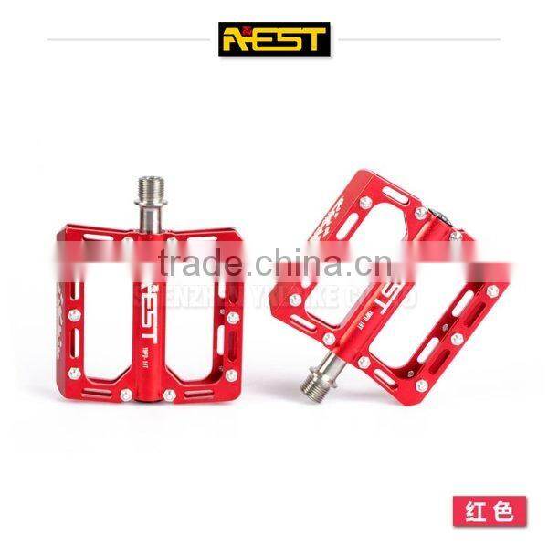 AEST CNC aluminium bicycle pedal mountainbike platform pedal titanium axle