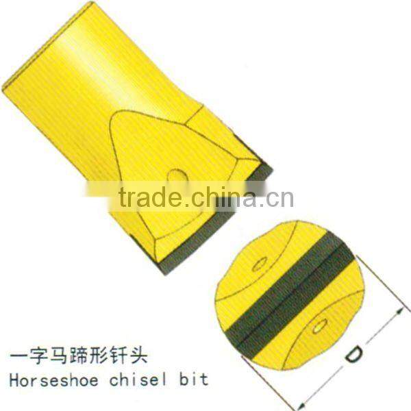 Horseshoe chisel bit