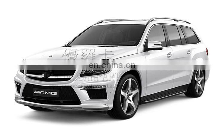 MB GL class x166 GL63 body kit for GL63 x166 with front bumper grille side skirts rear bumper led lights PP material 2013y~