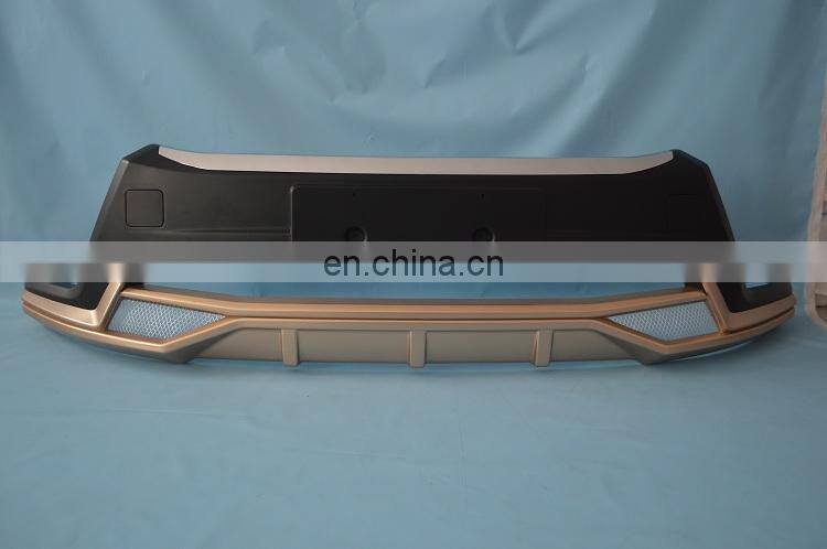 ABS material front/rear bumper guard for Toyota Highlander 2015+