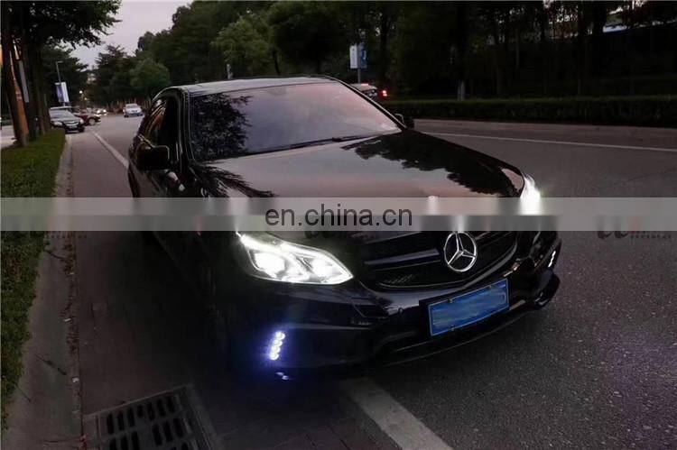 Perfect fitment Plastic material WD style body kit for Mercedes Benz E class w212 front bumper rear bumper and side skirts