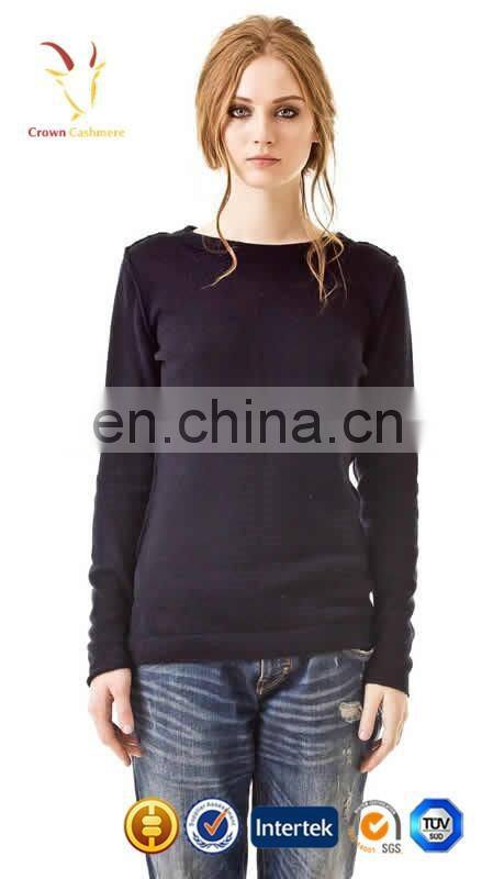 Women Knit Wool Cashmere Sweater, Ladies Knitwear