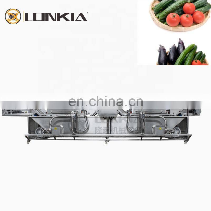 Commercial Small Fruit Bubble Washing Machine Tomatoes Pepper Bubble Washer for Fruit Vegetable