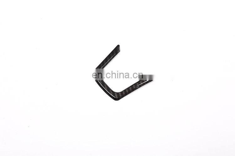 Carbon Fiber Style Interior Steering Wheel Cover Trim For Jaguar XE/XF/F-Pace 2015 2016 2017 Car Accessories