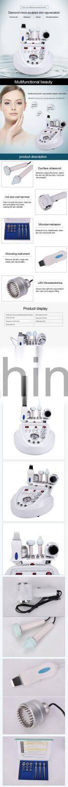 5 in 1 functional diamond microdermabrasion facial skin Rejuvenation device for sale