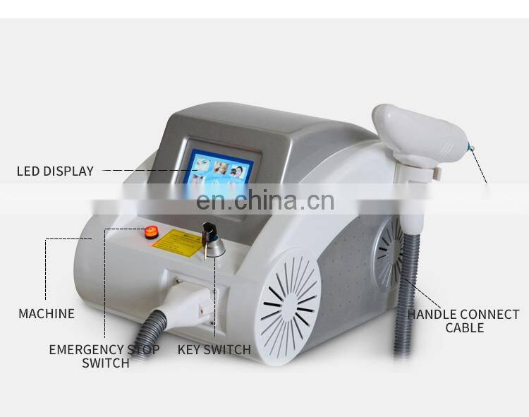 Factory ND Yag Laser Machine Professional Tattoo Removal Laser Instrument Eyebrow Pigment Removal Beauty Machine