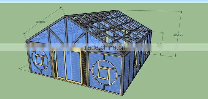 Hot New Products New Pattern Custom Aluminum Garden House