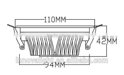 INNOVALIGHT Cost-effective 10W 94mm Cutout SMD2835 LED Downlight