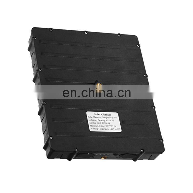 All-in one high conversion rate 6v 9v 12v built in 8000mah lithium battery outdoor hunting trail camera solar panel kit