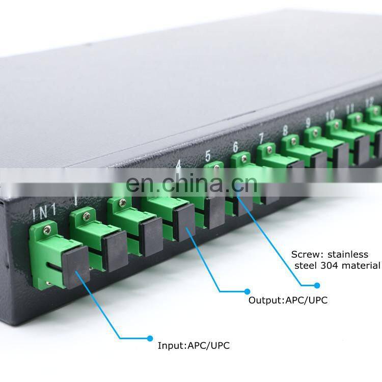 Less Expensive Buyer Optical Fiber splitter Fiber Optic Splitter PLC rack mount Type Splitter Price