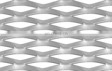 Mild Steel Expanded Metal Mesh Sheet for Building Facade Panel