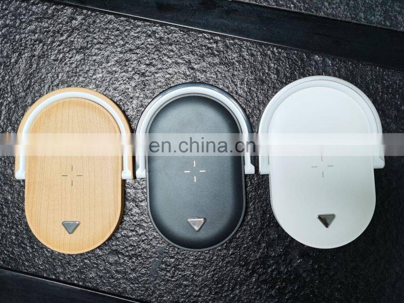 15W Fast Wireless Charger Table Lamp For iPhone X XR XS Mobile Phone Charging Holder Night Light Pad Phone Stand Desk Lamp