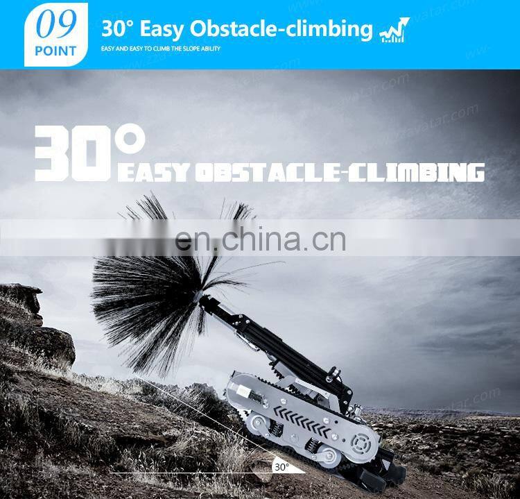 Remote control gas duct/air condition pipe washing equipment robot duct cleaning machine for sale
