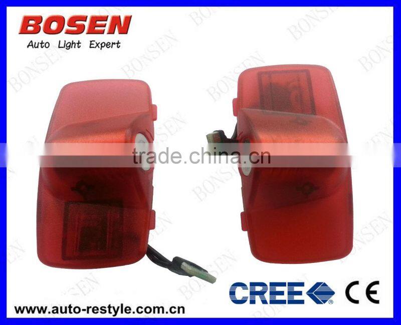 new led car logo door light ghost shadow light non- drilling