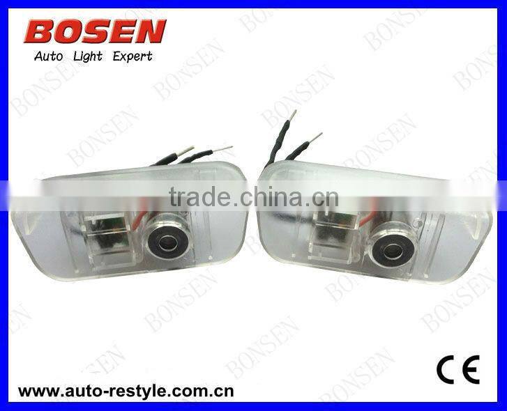 new led car logo door light ghost shadow light non- drilling