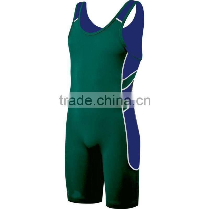 Custom fashion full sublimation wrestling singlet on sale