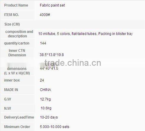 TARGET Audited Supplier,Fabric paint