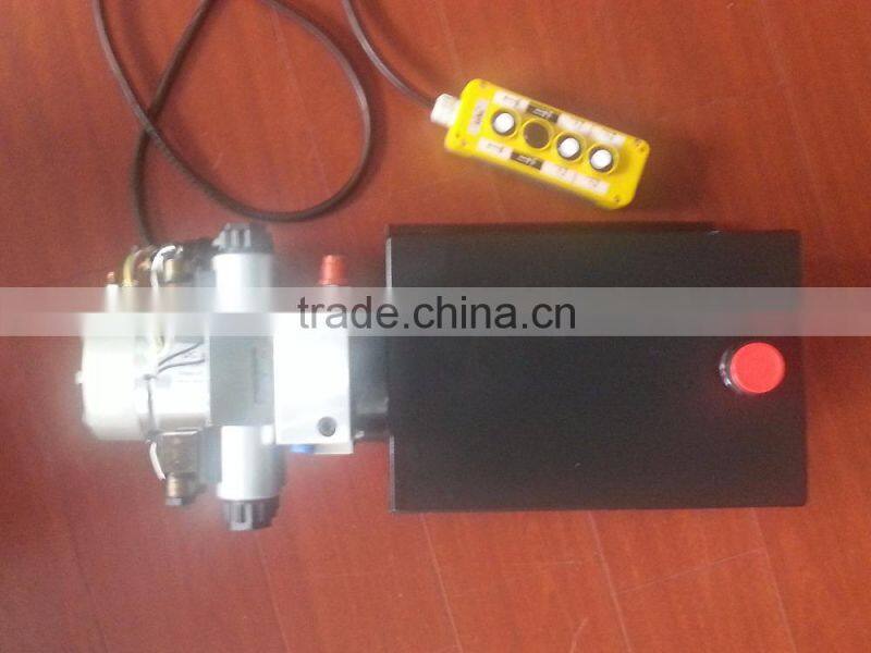 hydraulic power unit for two hydraulic cylinders control