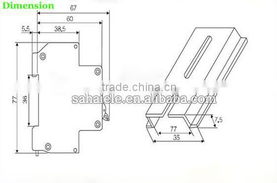 High quality 1P+N RCBO Single Pole
