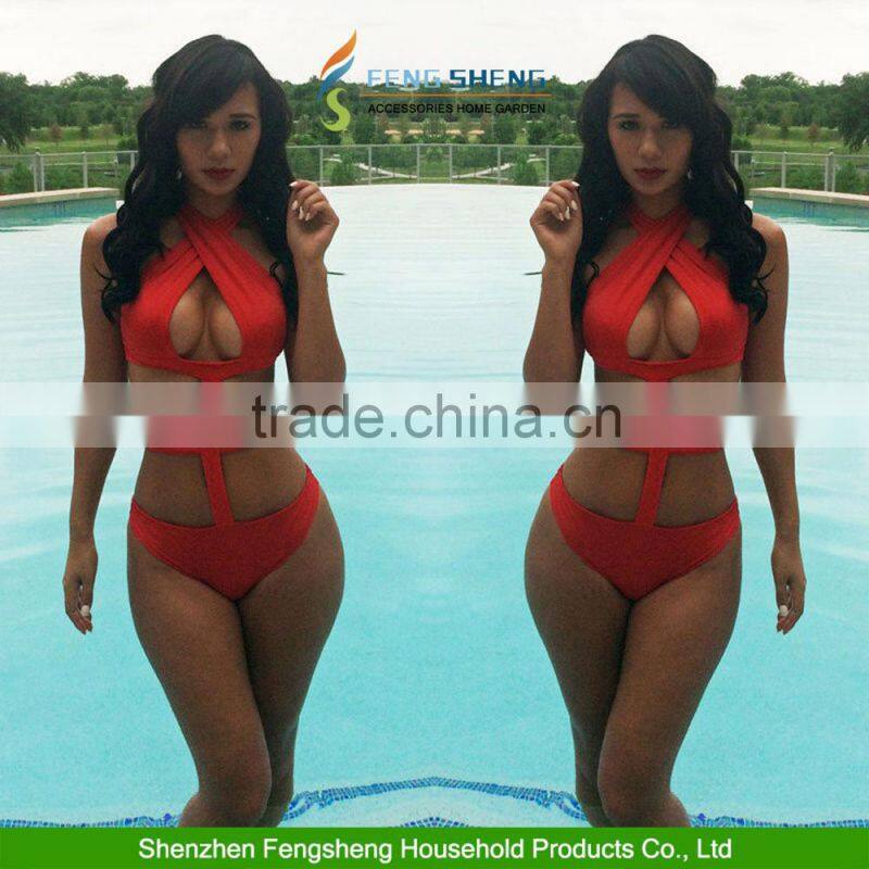 New Fashion Summer Sexy Women Swimwear One Piece Bandage Swimsuit