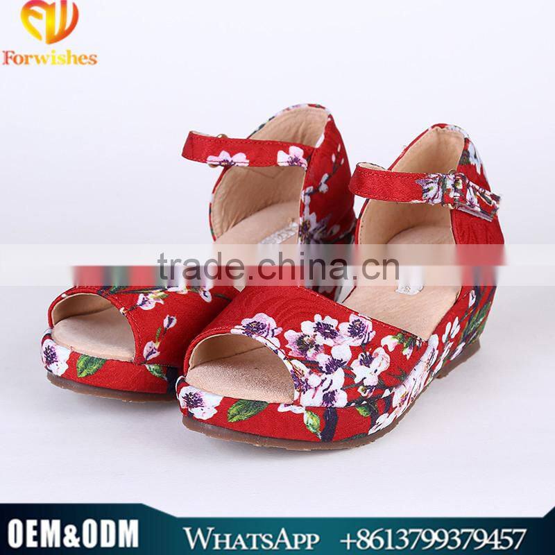 2015 Hot Fashionable Kids Shoes Princess Dress Up Shoes Slipsole Sandal For Girls