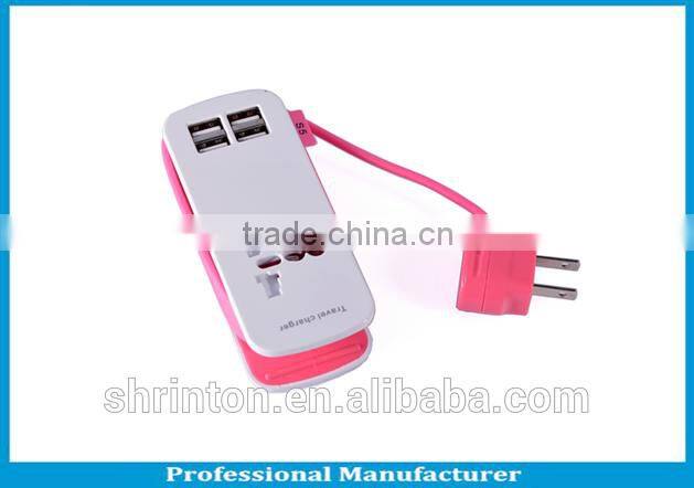 5V 4.2A 4 port USB travel charger. home charger with CE FCC Rohs