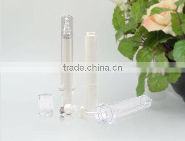 2015 Popular 10ml 20ml Eye Essence Plastic Syringe Bottle for Cosmetic Container