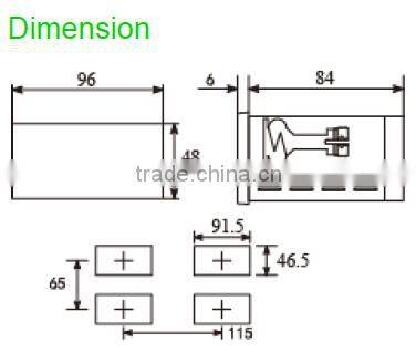 PMAC600E Voltage Meter and ammeter with relay alarm output