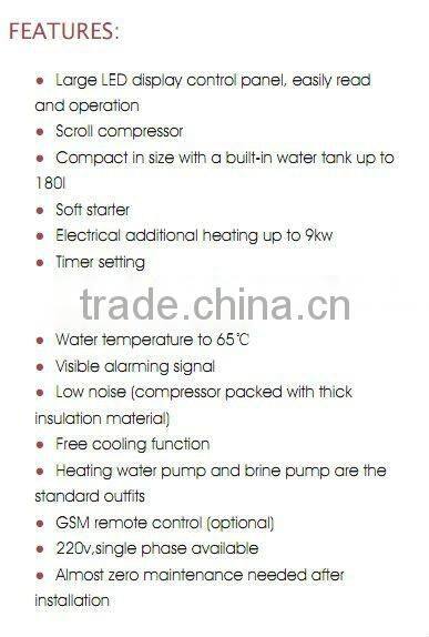 Indoor water to water Heating Pump