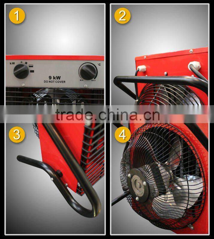 9000w industrial heater metalic air blower