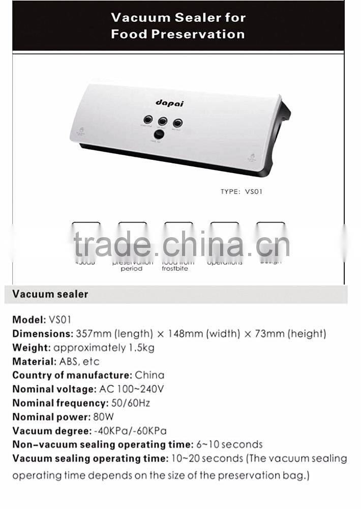 Hot Sale Kitchen ood vacuum sealer machine