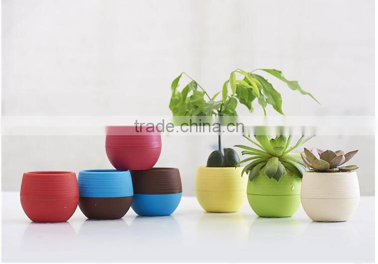 wholesale desktop plastic flower pot