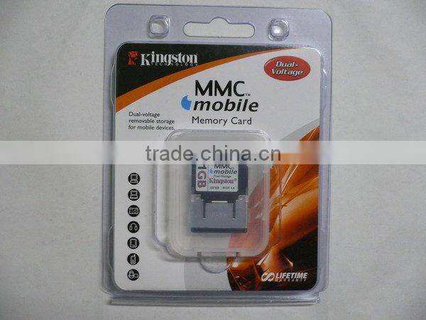 clamshell package with printed card insert